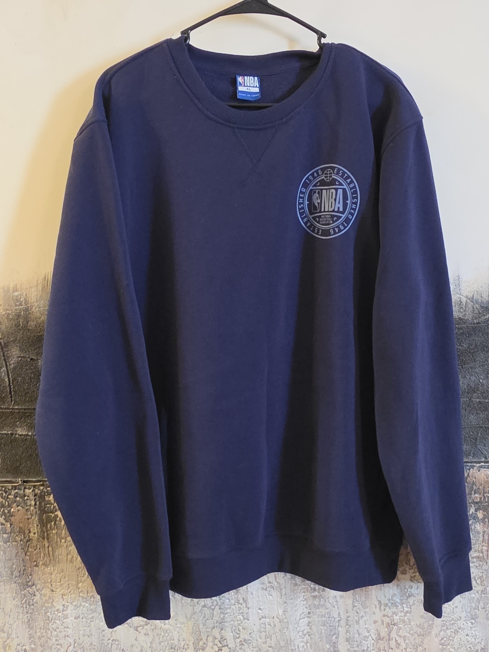 NWOT NBA National Basketball Association Crewneck Sweatshirt XL Navy Official